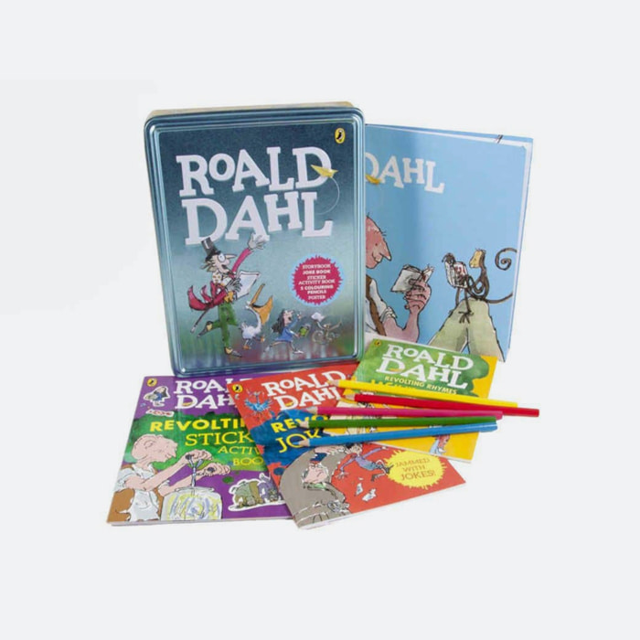 로알드달북&amp;틴케이스 세트 Roald Dahl Book and Tin